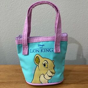 Disney The Lion King Adult Nala Mini Purse Makeup Bag Cub Tote Blue 90s Vintage